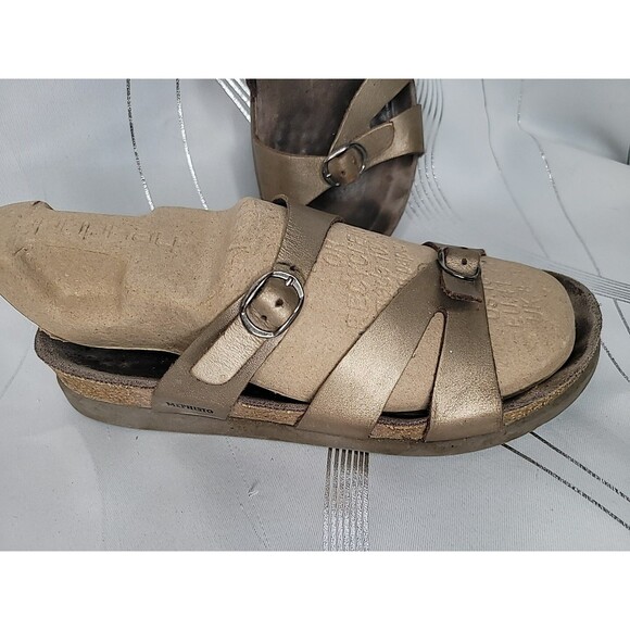 2 Pairs of Mephisto EU Size 39 US 8.5 - 9 Strappy Sandals Brown Silver Black - Picture 2 of 13